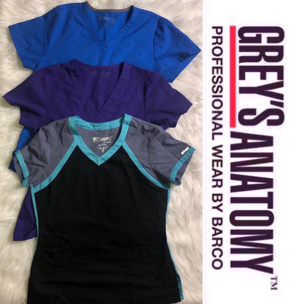 3 Grey’s Anatomy Scrub Tops